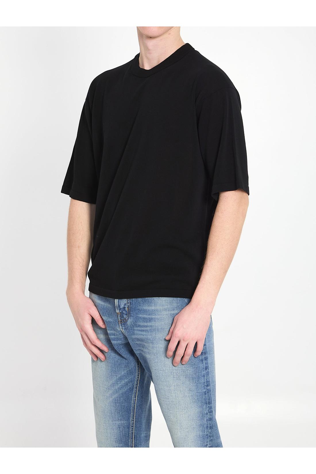 Crewneck T-shirt-Shirts-Roberto collina-46-SCHWARZ-ARCHIVIST