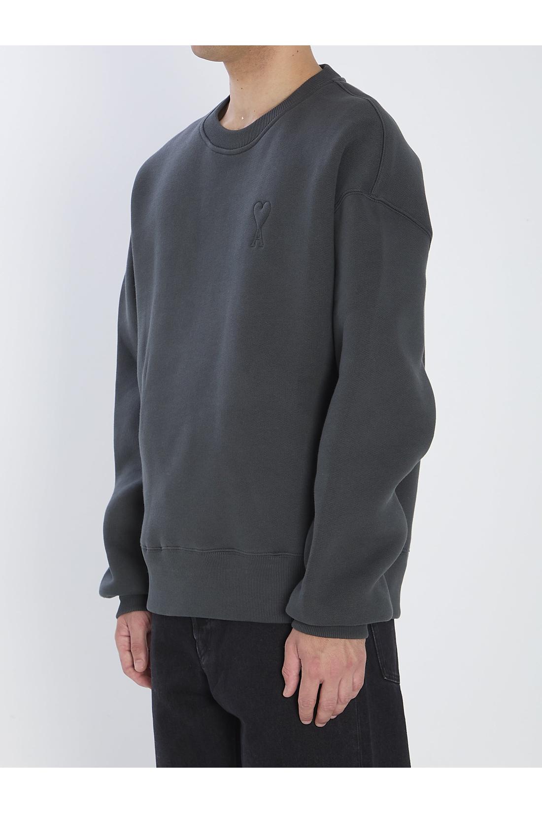 Ami Paris-OUTLET-SALE-Crewneck fleece sweatshirt-ARCHIVIST