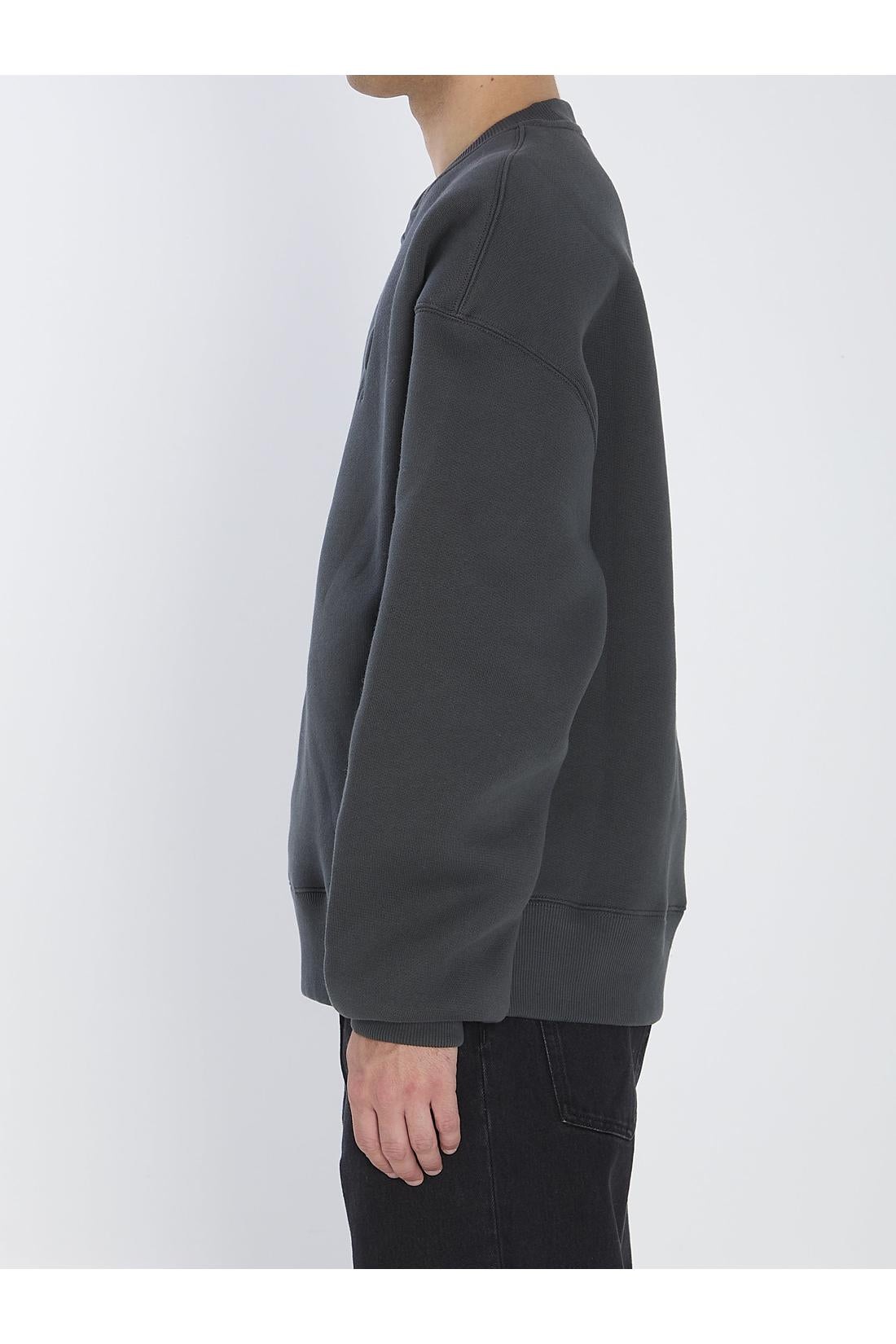Ami Paris-OUTLET-SALE-Crewneck fleece sweatshirt-ARCHIVIST