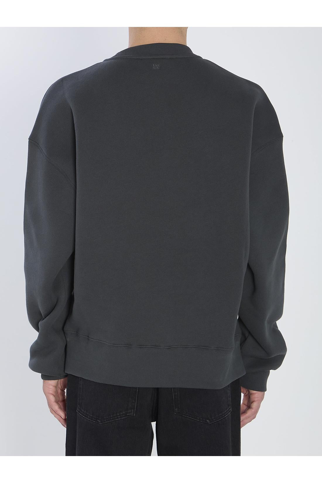 Ami Paris-OUTLET-SALE-Crewneck fleece sweatshirt-ARCHIVIST