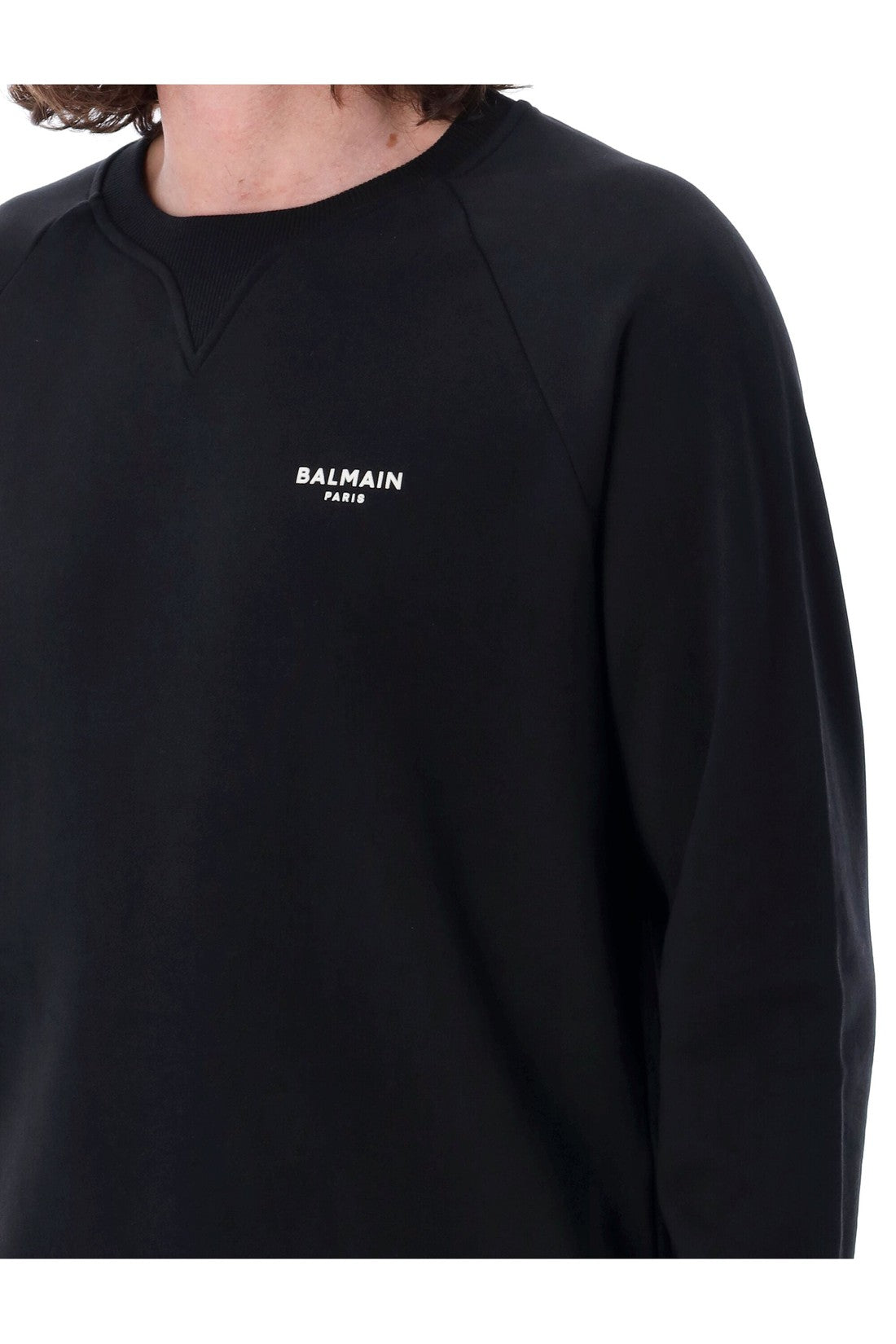 BALMAIN-OUTLET-SALE-Crewneck small logo-ARCHIVIST