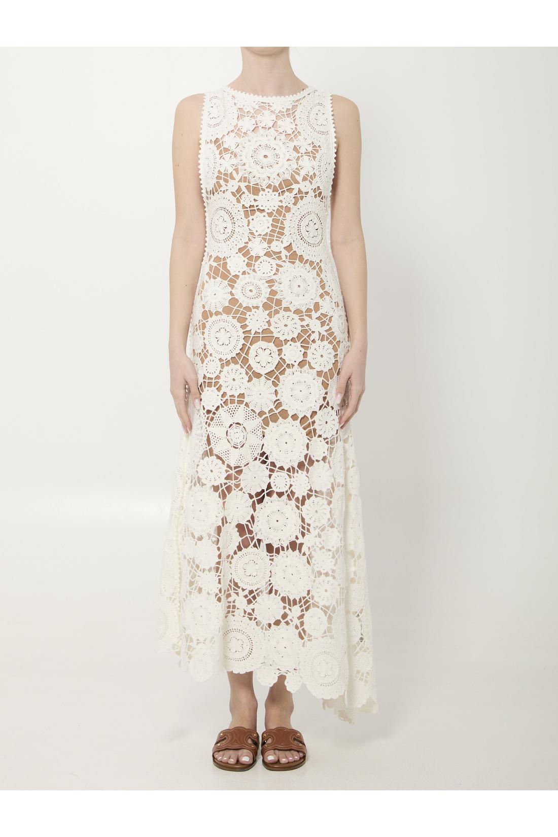 Crochet maxi dress-Kleider & Röcke-Self Portrait-OUTLET-8-WEISS-ARCHIVIST-ARCHIVE-SALE