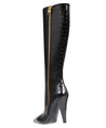 Tom Ford-OUTLET-SALE-Croco-print leather boots-ARCHIVIST