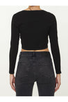 Alexander Wang-OUTLET-SALE-Crop cardigan with crystals-ARCHIVIST