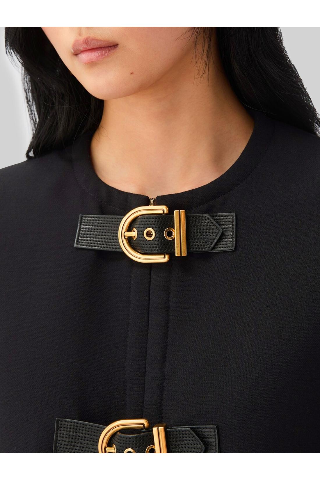 Versace-OUTLET-SALE-Crop natté wool jacket-ARCHIVIST