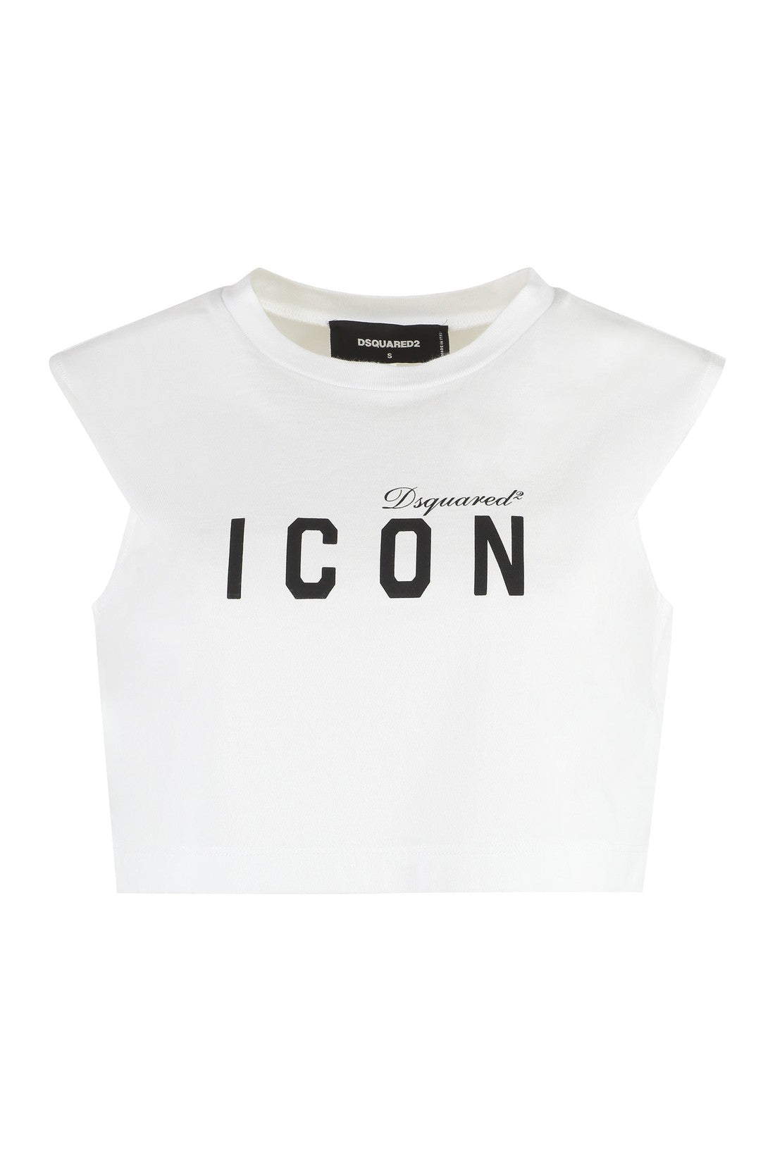 Dsquared2-OUTLET-SALE-Crop-top with logo-ARCHIVIST