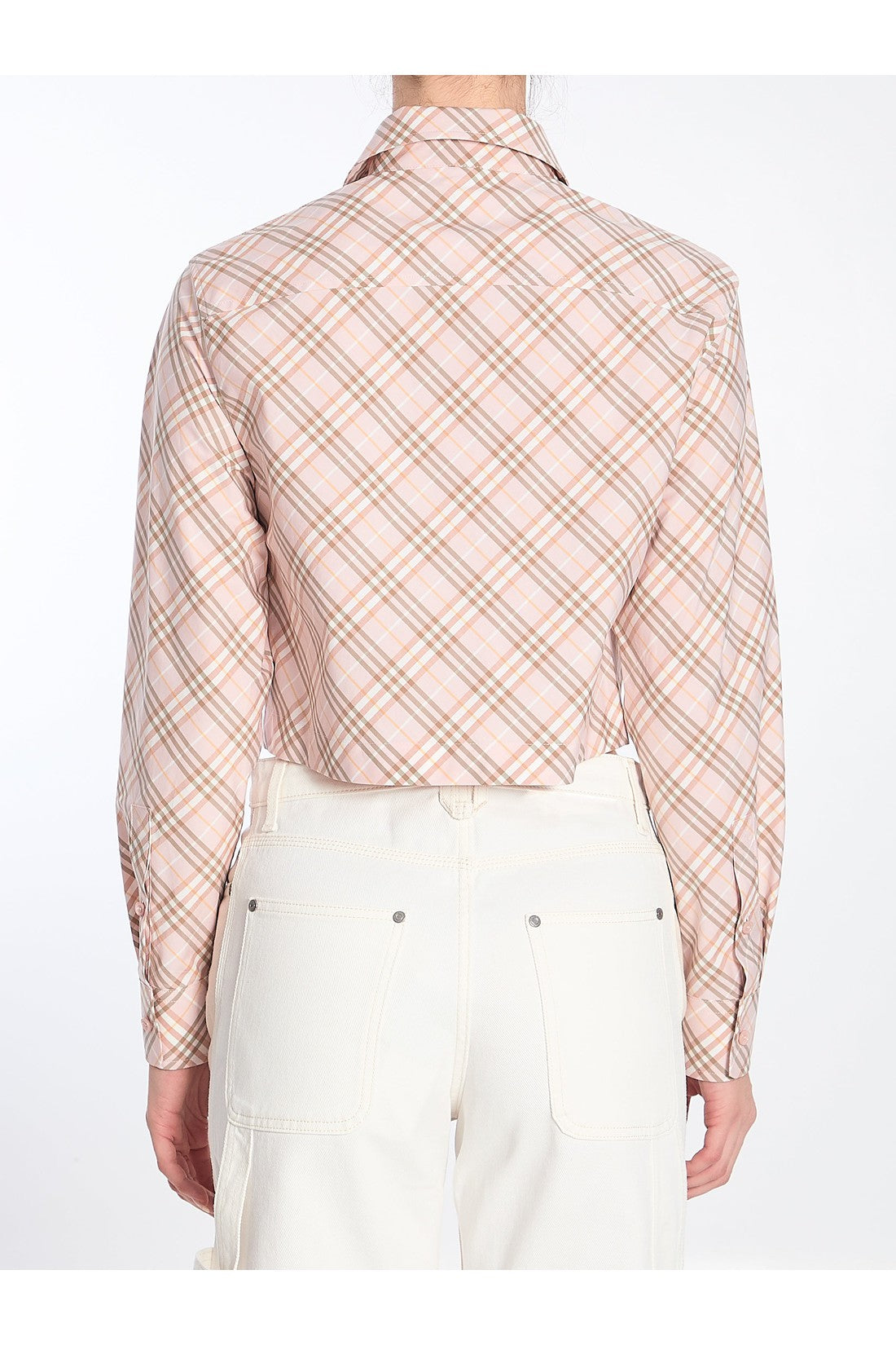 Burberry-OUTLET-SALE-Cropped Check shirt-ARCHIVIST