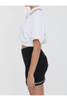 Alexander Wang-OUTLET-SALE-Cropped cotton polo shirt-ARCHIVIST