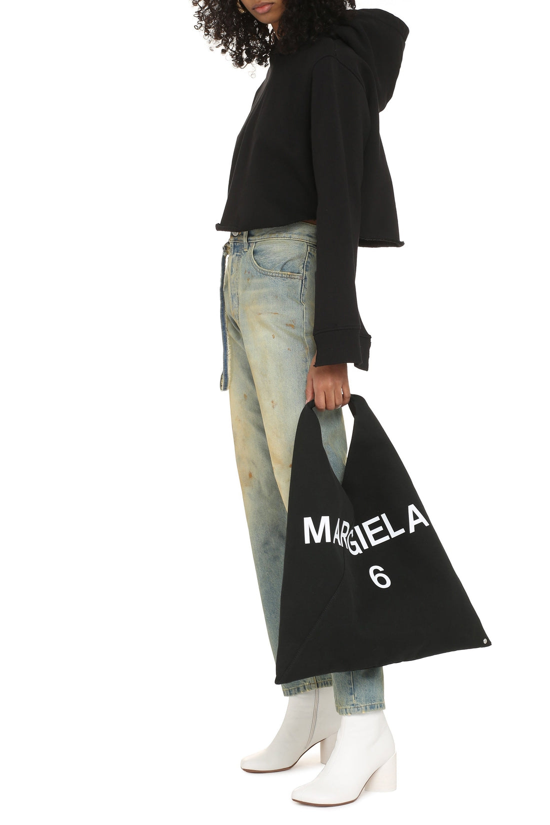 MM6 Maison Margiela-OUTLET-SALE-Cropped hoodie-ARCHIVIST