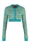 Versace-OUTLET-SALE-Cropped-length knitted cardigan-ARCHIVIST