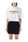 BALMAIN-OUTLET-SALE-Cropped logo t-shirt-ARCHIVIST