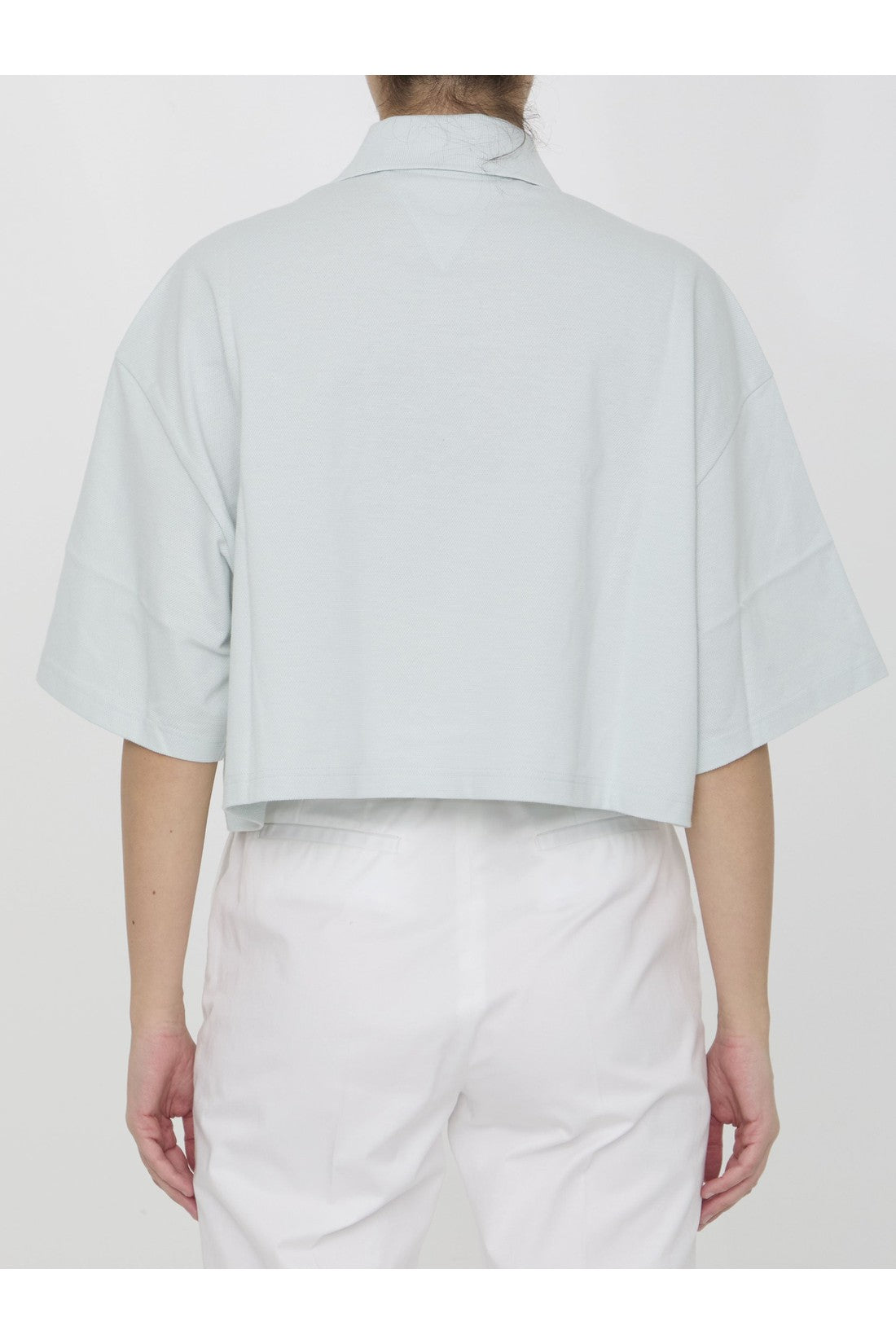 BOTTEGA VENETA-OUTLET-SALE-Cropped polo shirt-ARCHIVIST