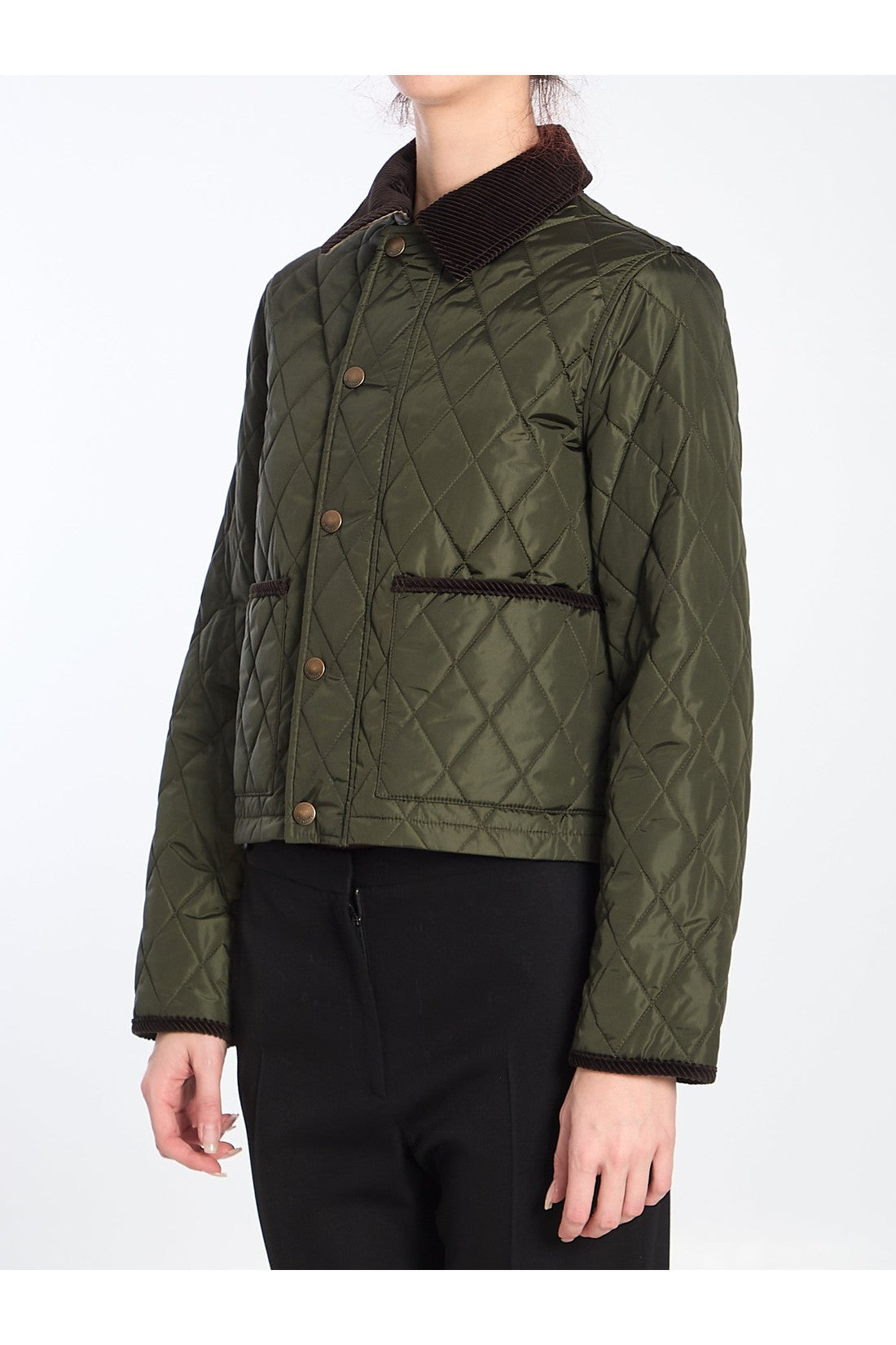 Burberry-OUTLET-SALE-Cropped quilted jacket-ARCHIVIST