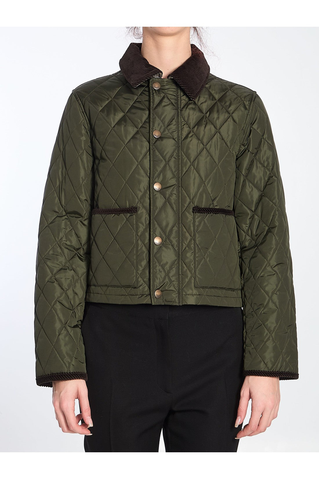 Burberry-OUTLET-SALE-Cropped quilted jacket-ARCHIVIST