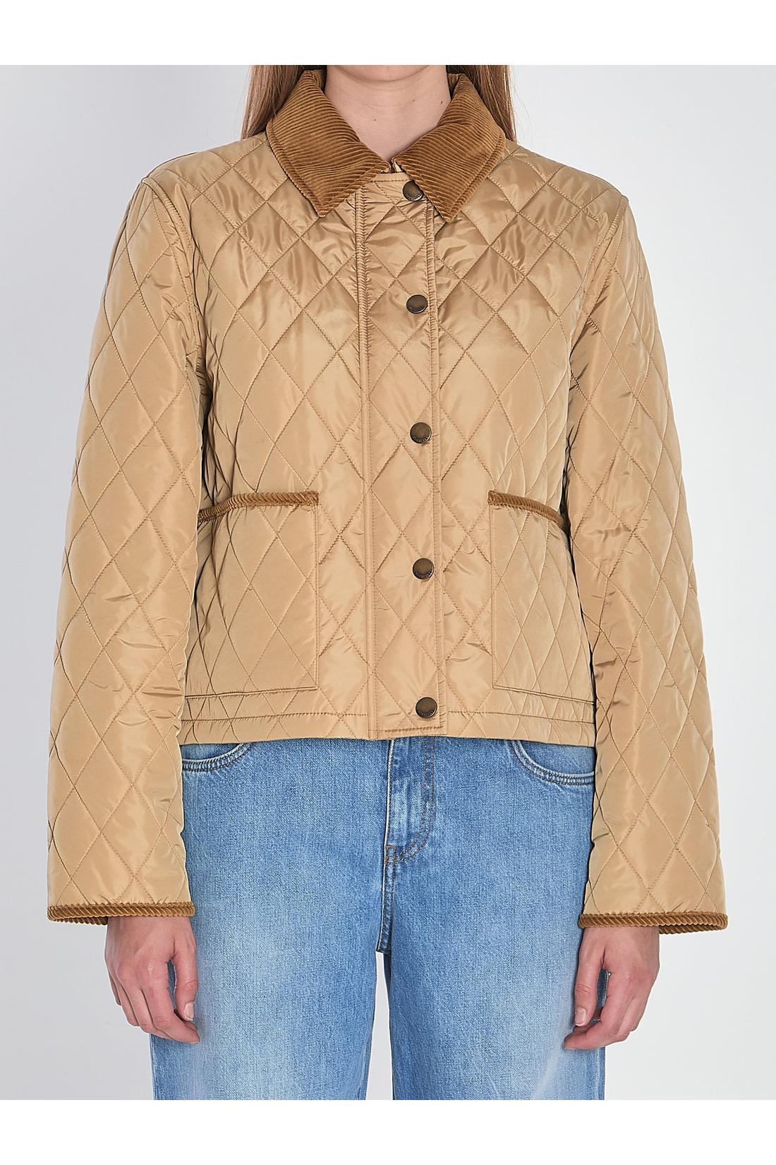 Burberry-OUTLET-SALE-Cropped quilted jacket-ARCHIVIST