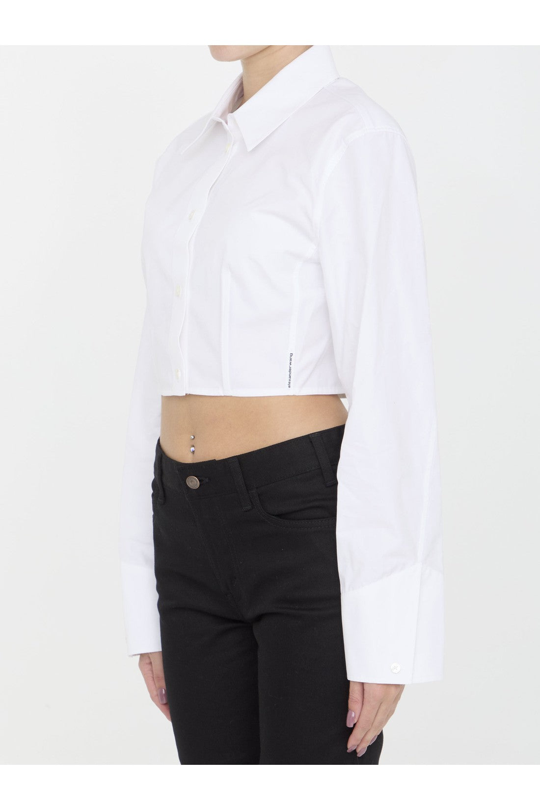 ALEXANDER WANG-OUTLET-SALE-Cropped structured shirt-ARCHIVIST