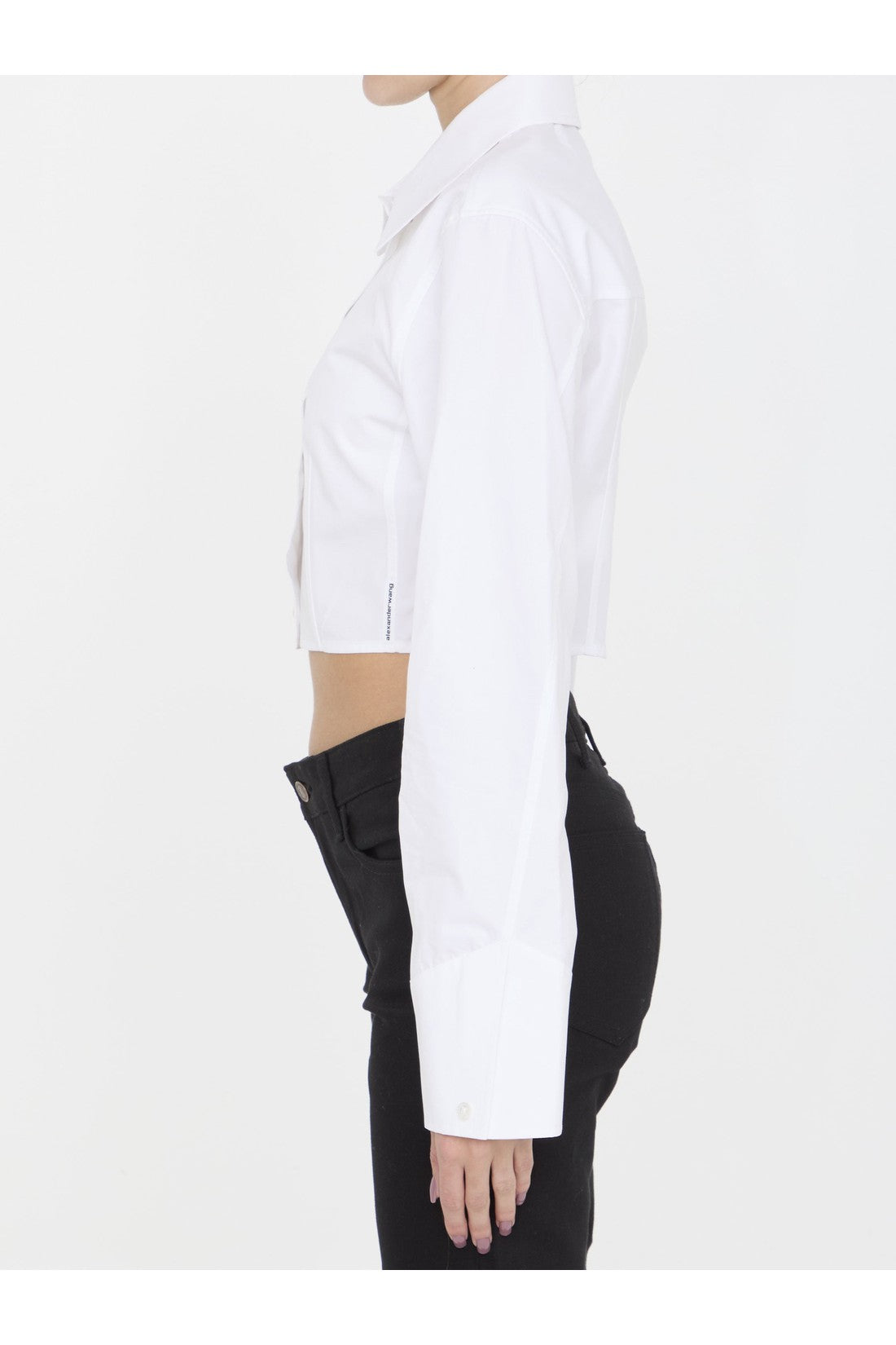 ALEXANDER WANG-OUTLET-SALE-Cropped structured shirt-ARCHIVIST