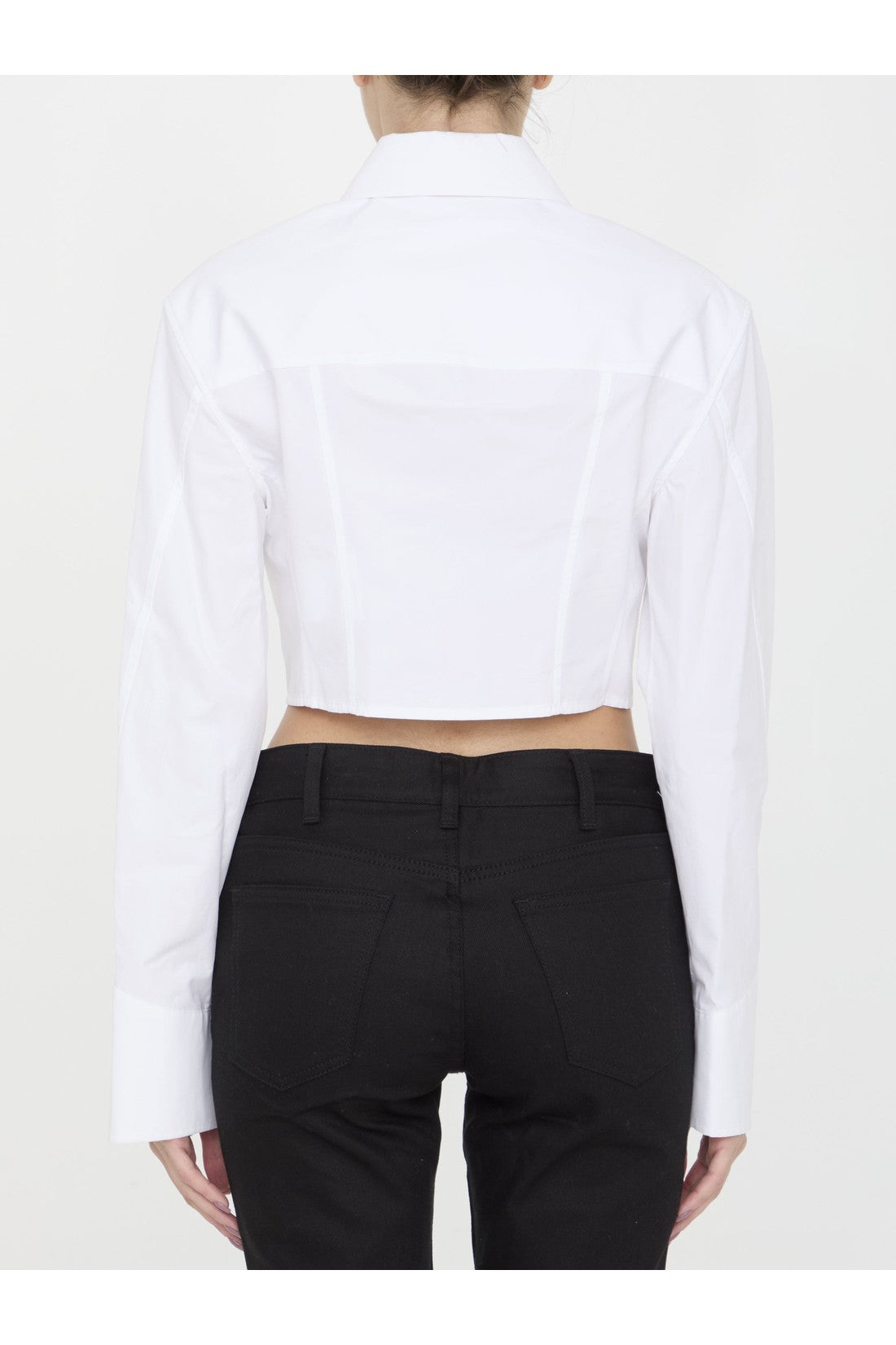 ALEXANDER WANG-OUTLET-SALE-Cropped structured shirt-ARCHIVIST