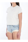 Alexander Wang-OUTLET-SALE-Cropped t-shirt with logo-ARCHIVIST