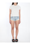 Alexander Wang-OUTLET-SALE-Cropped t-shirt with logo-ARCHIVIST
