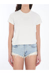 Alexander Wang-OUTLET-SALE-Cropped t-shirt with logo-ARCHIVIST