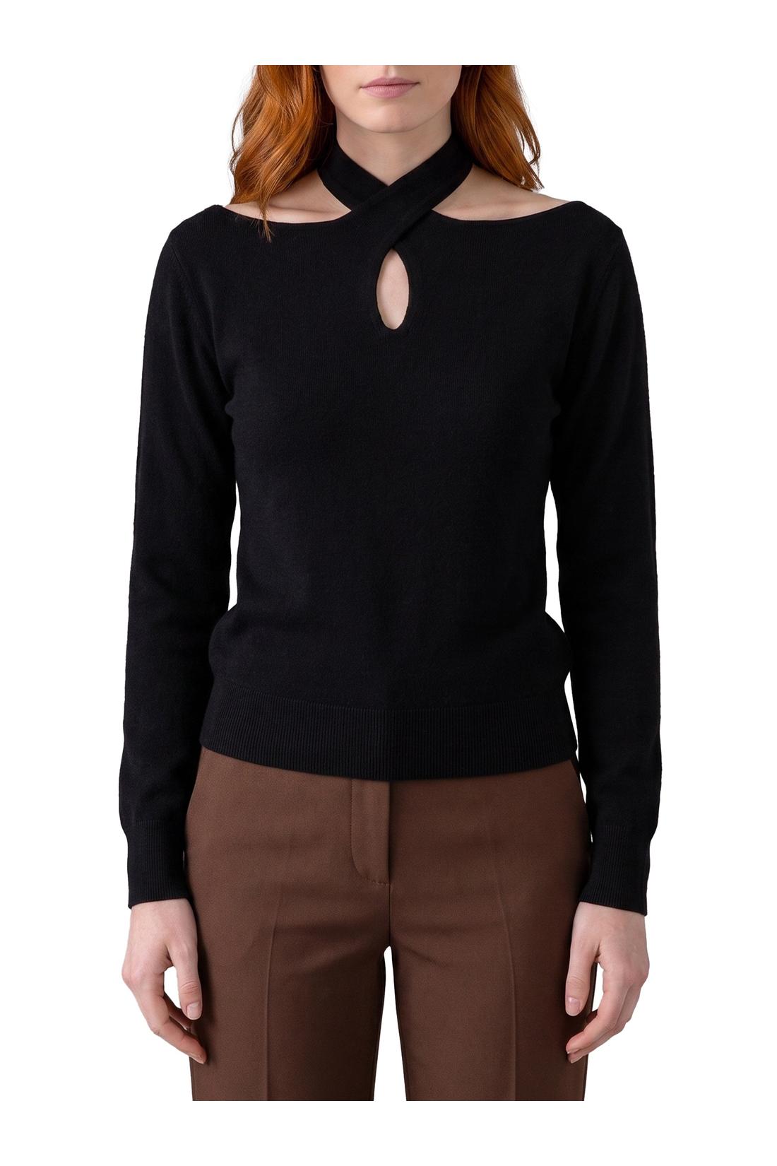 Federica Tosi-OUTLET-SALE-Cross-neck top-ARCHIVIST