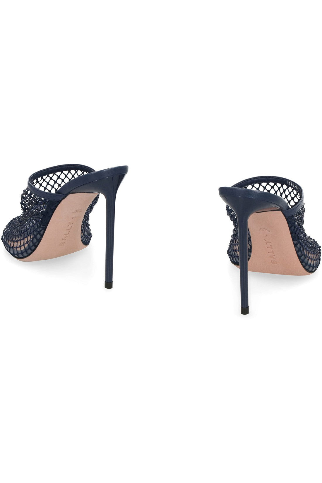 Bally-OUTLET-SALE-Crystal Fishnet leather mules-ARCHIVIST