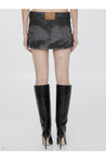 ALEXANDER WANG-OUTLET-SALE-Crystal hotfix miniskirt-ARCHIVIST