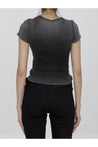 Alexander Wang-OUTLET-SALE-Crystal hotfix tee in jersey-ARCHIVIST