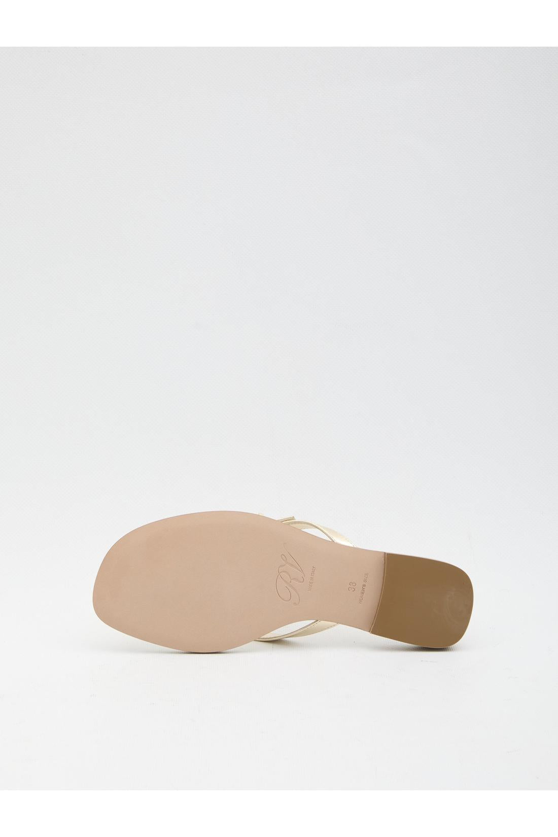 Roger Vivier-OUTLET-SALE-Crystal slider sandals-ARCHIVIST