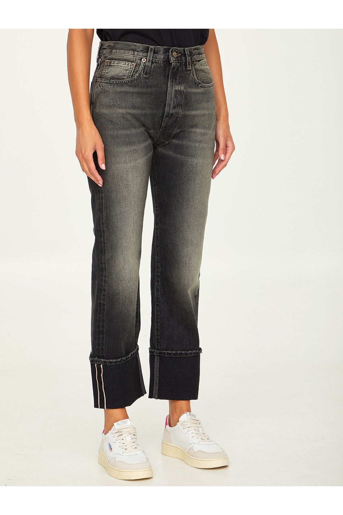 R13-OUTLET-SALE-Cuffed Courtney jeans-ARCHIVIST