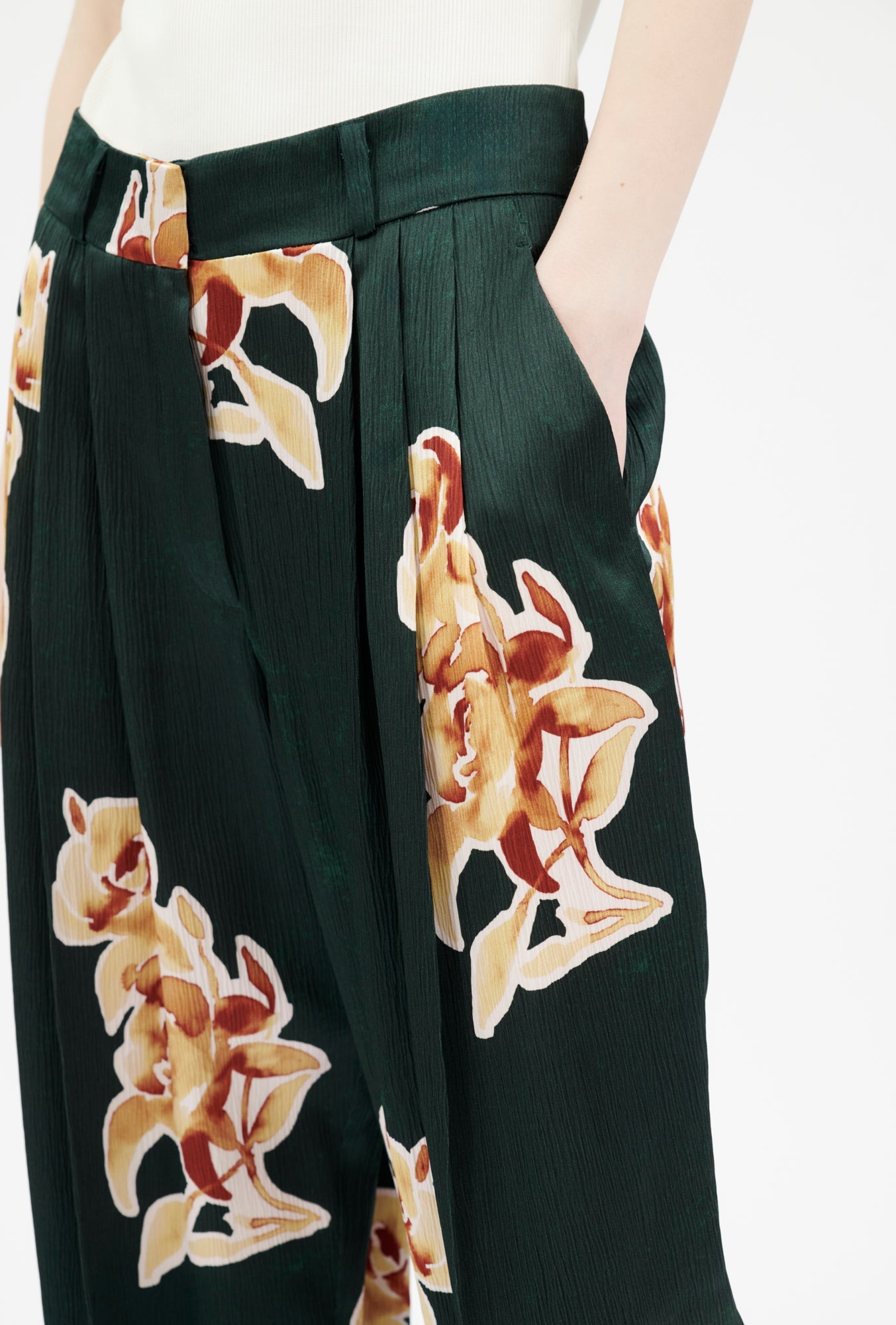 Odeeh-Cut Out Bouquets Hose, Night Forest-Hosen-Black-Deal-Outlet-by-ARCHIVIST