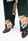 Odeeh-Cut Out Bouquets Hose, Night Forest-Hosen-Black-Deal-Outlet-by-ARCHIVIST