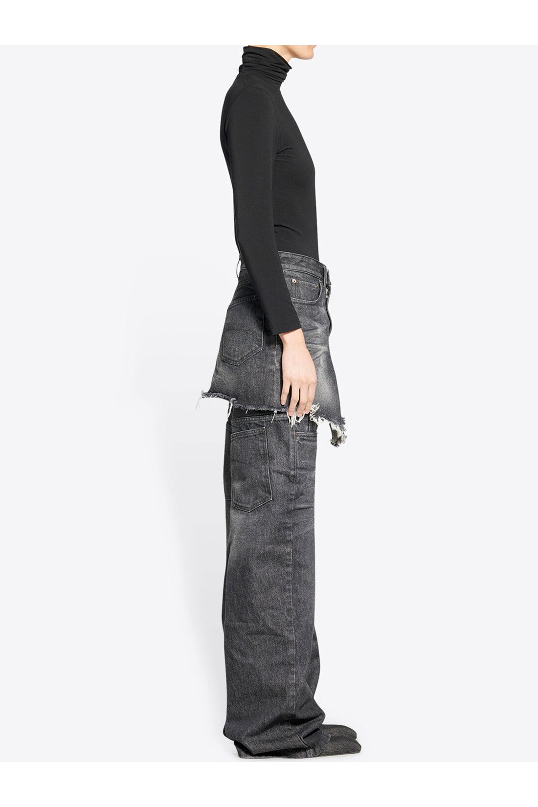 BALENCIAGA-OUTLET-SALE-Cut-Up Mini skirt-ARCHIVIST