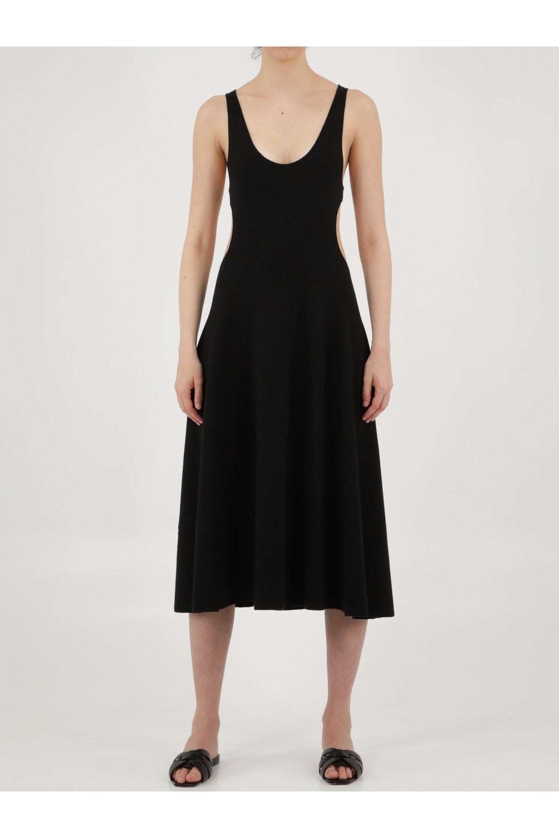 SAINT LAURENT-OUTLET-SALE-Cut-out wool dress-ARCHIVIST