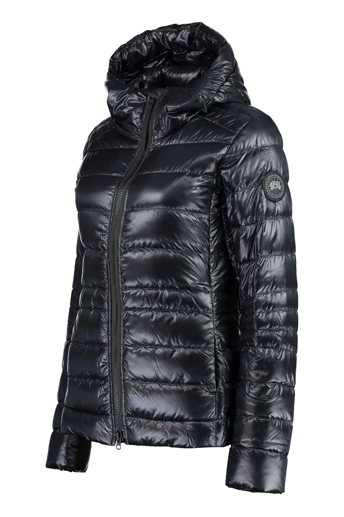 Canada Goose Black-OUTLET-SALE-Cypress hooded nylon down jacket-ARCHIVIST