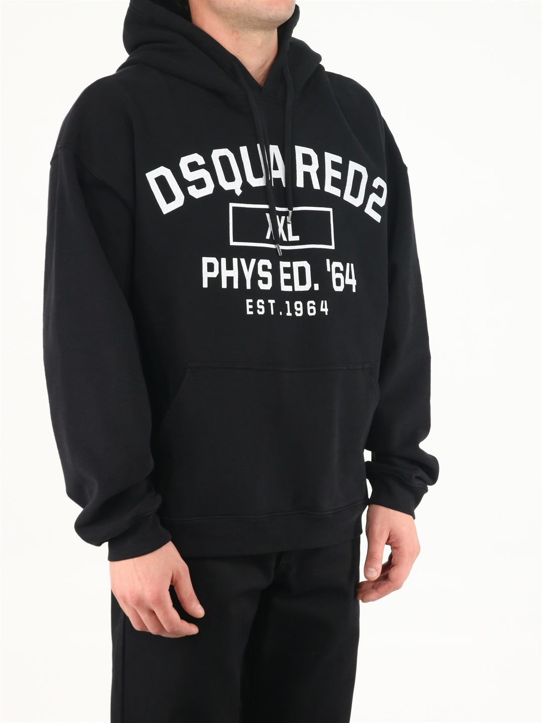 DSQUARED2-OUTLET-SALE-D2 XXL Herca hoodie black-ARCHIVIST