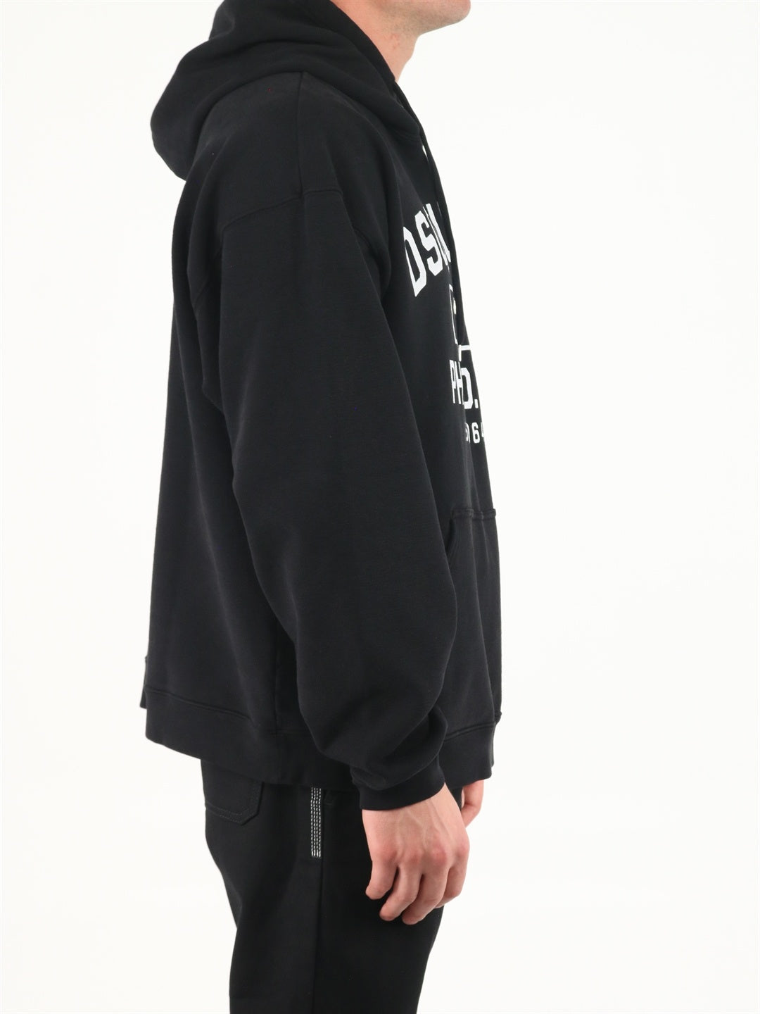 DSQUARED2-OUTLET-SALE-D2 XXL Herca hoodie black-ARCHIVIST