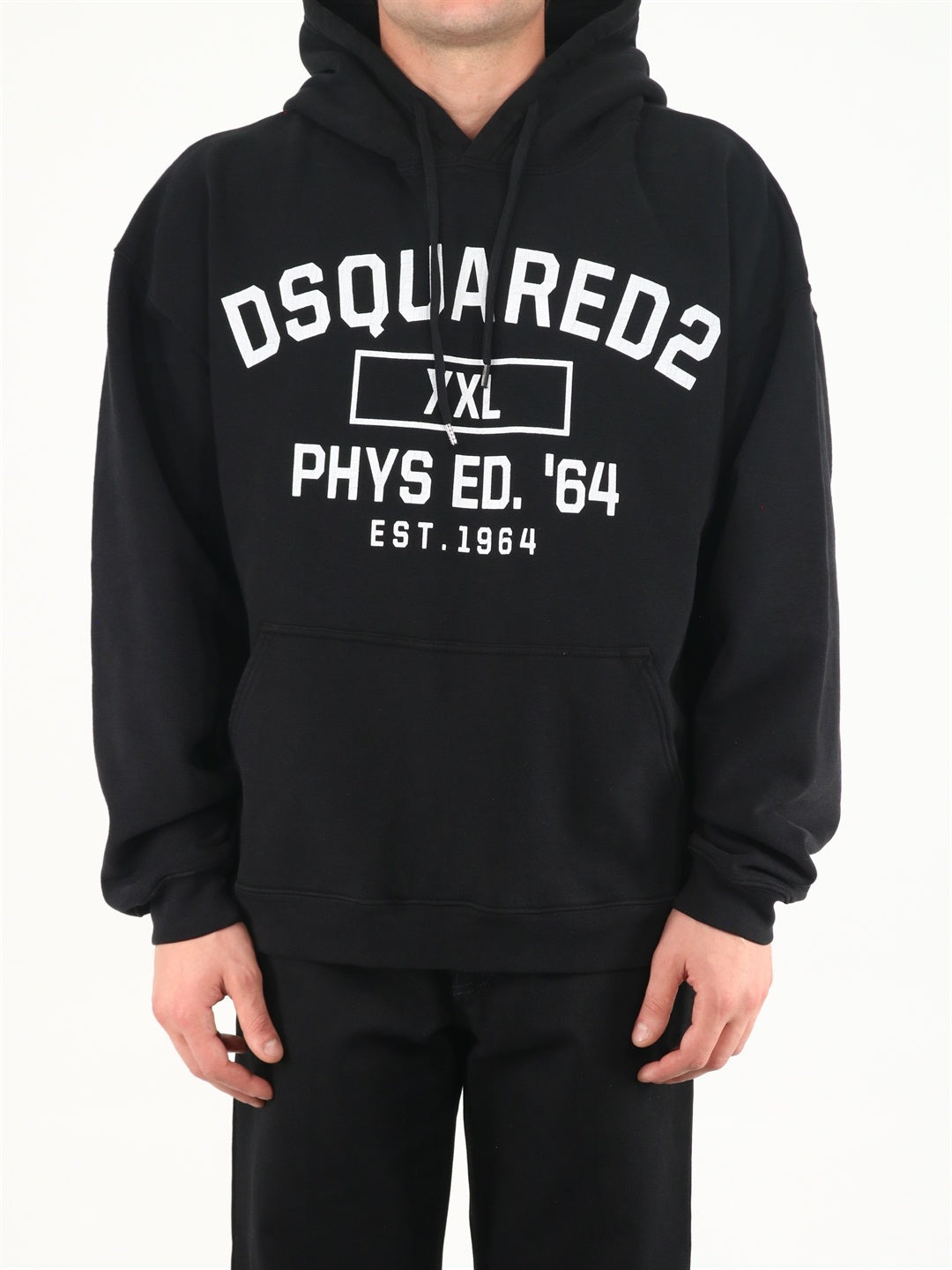 DSQUARED2-OUTLET-SALE-D2 XXL Herca hoodie black-ARCHIVIST