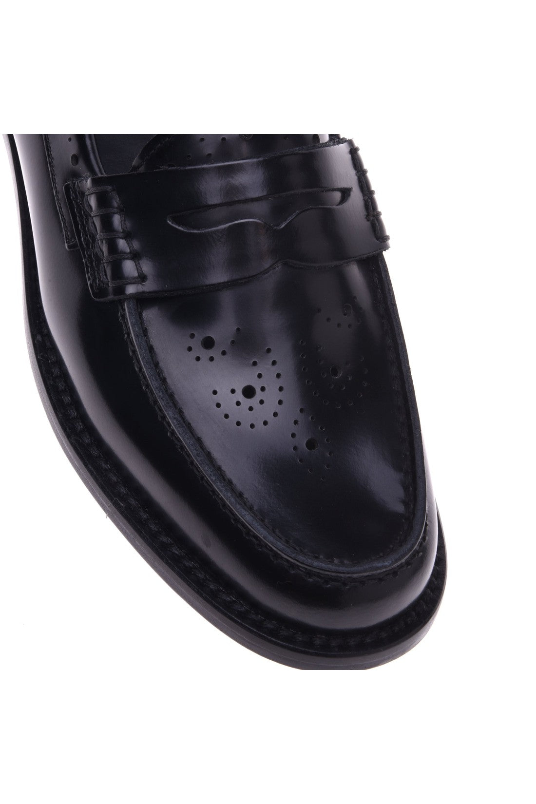 Loafer in black shiny calfskin