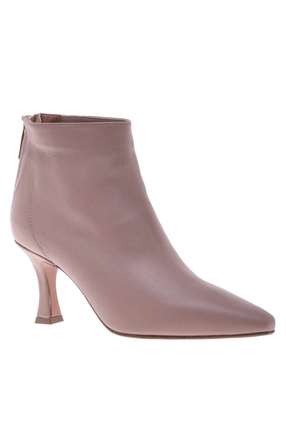 Ankle boot in nude nappa leather