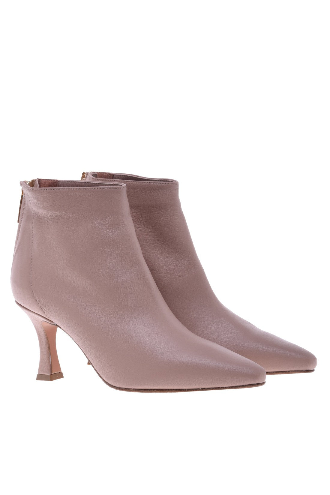 Ankle boot in nude nappa leather