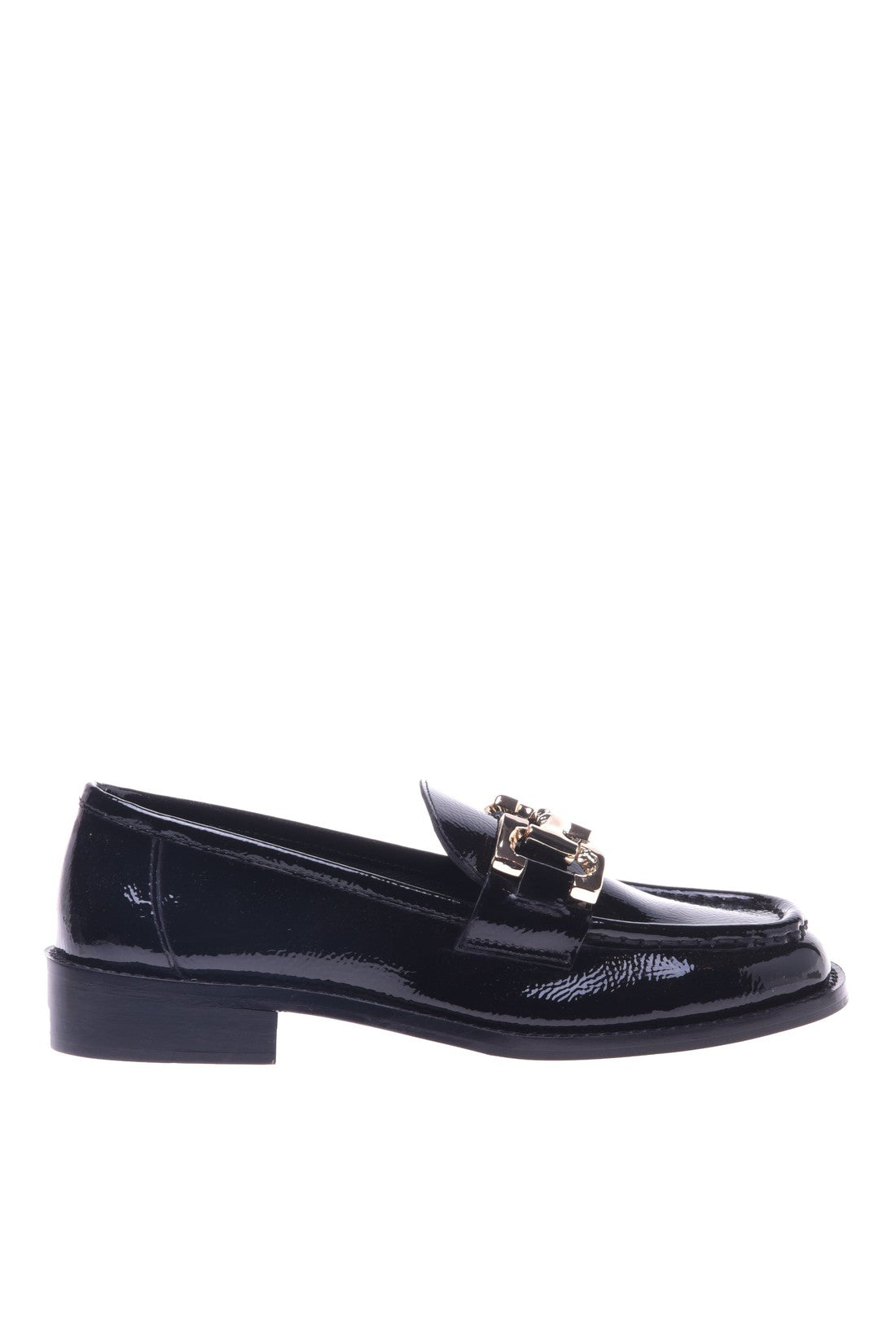 Loafers in black naplak leather