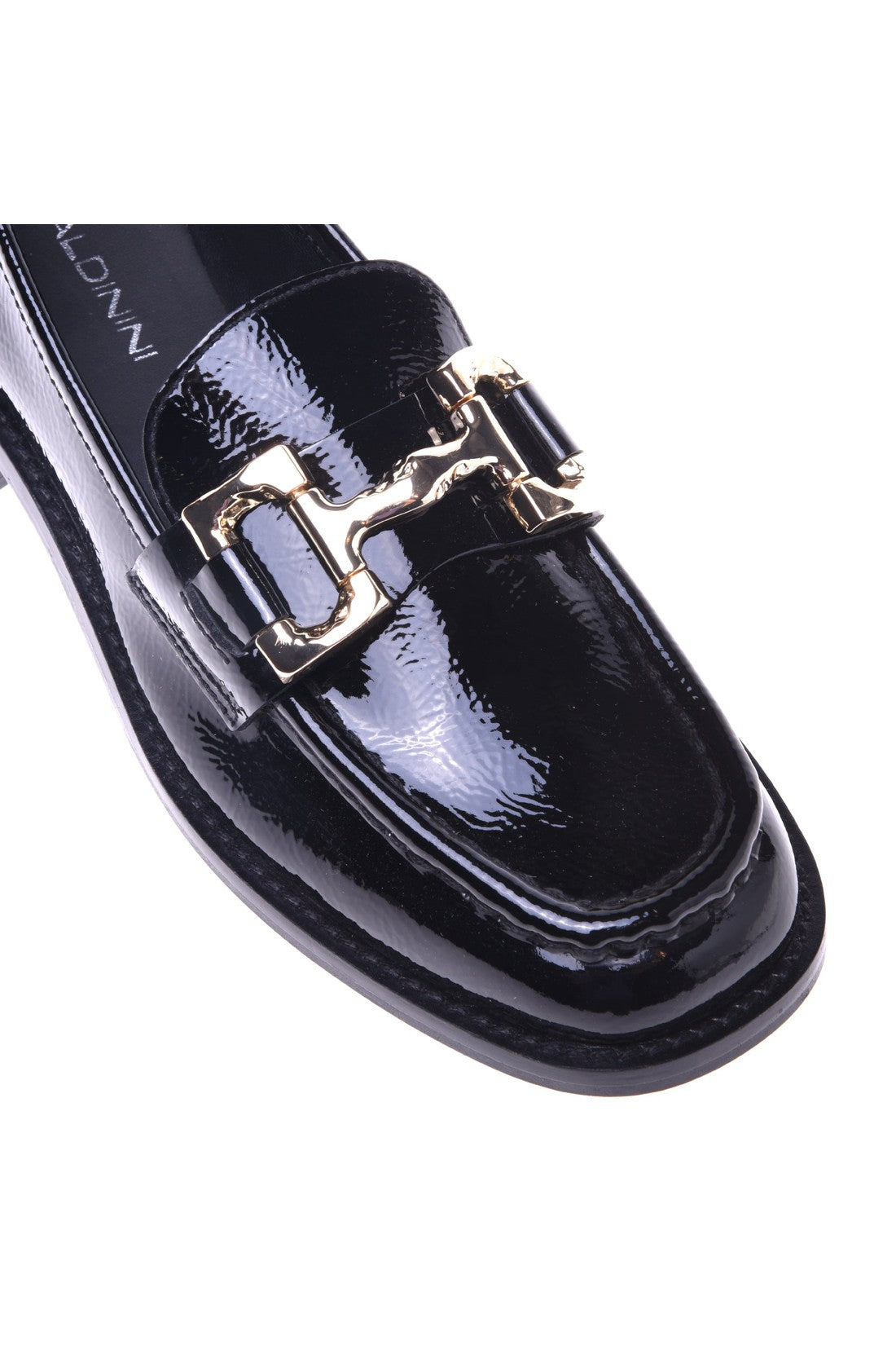 Loafers in black naplak leather