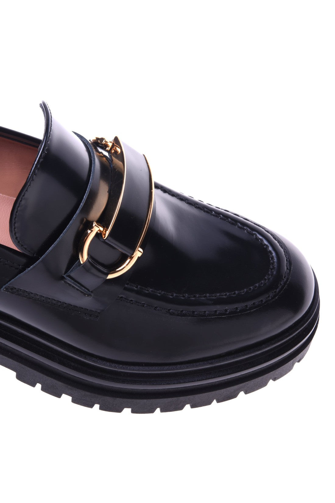 Loafer in black shiny calfskin