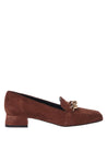 Baldinini-Brown suede loafers-Flache Schuhe-Black-Deal-Outlet-by-ARCHIVIST