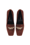 Baldinini-Brown suede loafers-Flache Schuhe-Black-Deal-Outlet-by-ARCHIVIST