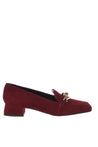 Baldinini-Burgundy suede loafers-Flache Schuhe-Black-Deal-Outlet-by-ARCHIVIST
