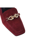Baldinini-Burgundy suede loafers-Flache Schuhe-Black-Deal-Outlet-by-ARCHIVIST
