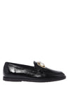 Baldinini-Black Naplak leather loafers-Flache Schuhe-Black-Deal-Outlet-by-ARCHIVIST